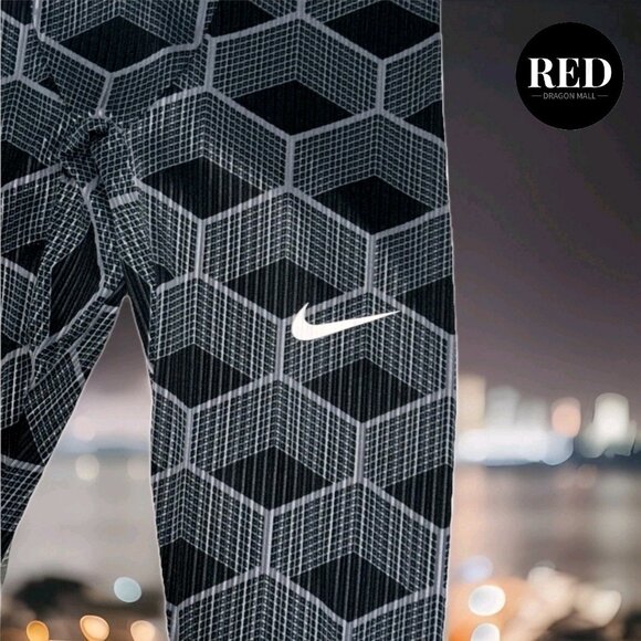 Nike Pro Elite Track & Field Kenya Tights CT3893 Black Grey 34" Inseam - Men's L - Picture 2 of 5